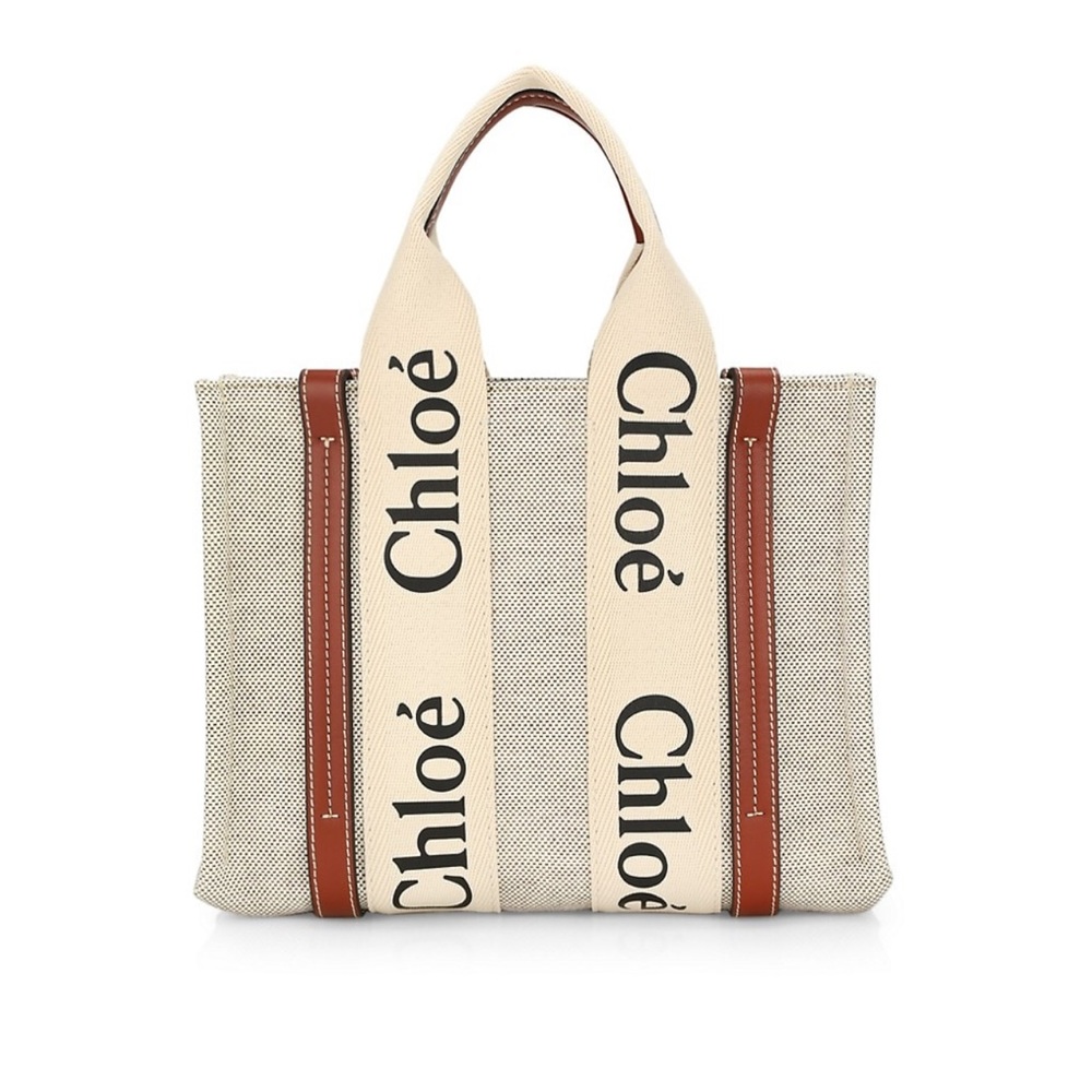 SOLD ❌❌❌Chloe Small Woody Canvas Tote